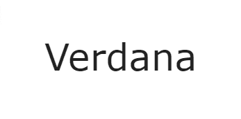 Шрифт для листів Verdana