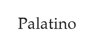 Шрифт для листів Palatino