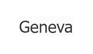 Шрифт для листів Geneva
