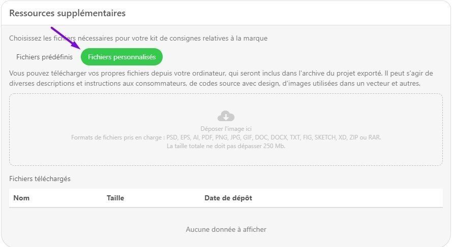 Fichier personalise Fichier personalise