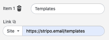 Adding Links to Menus_Stripo