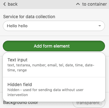 Adding Elements to Forms
