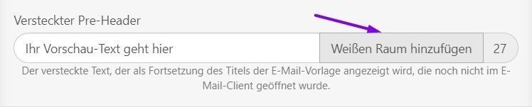 E-Mail-Header _ Preheader mit Leerzeichen füllen