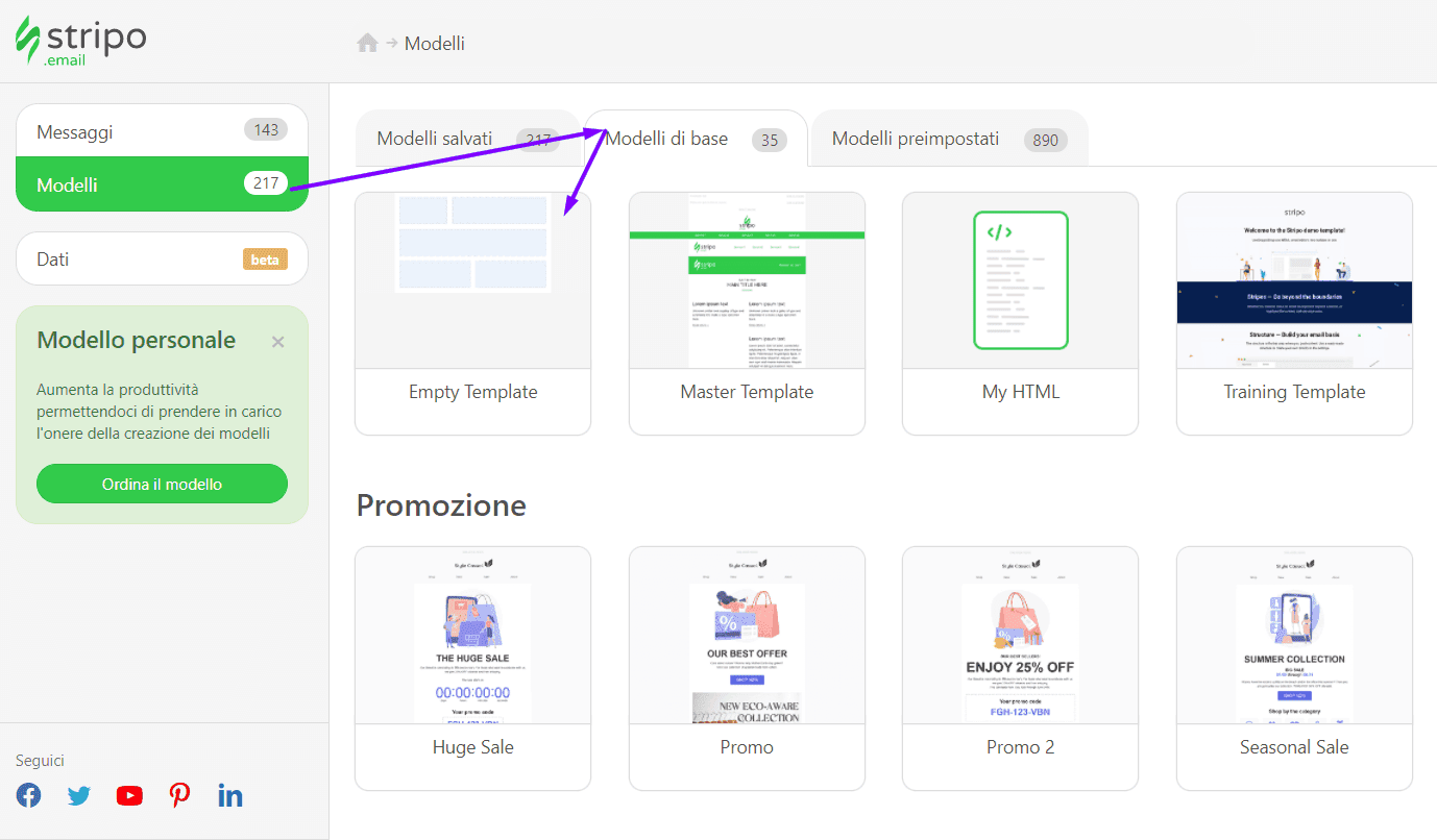 Costruire email da zero_Come esportare email su Mailchimp