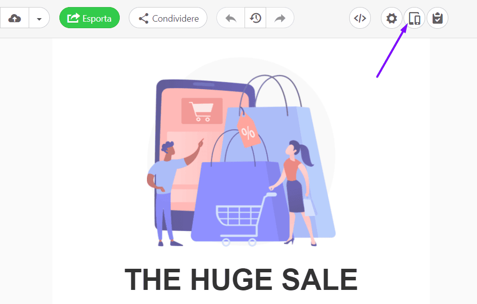 Modalità di anteprima delle email di Mailchimp