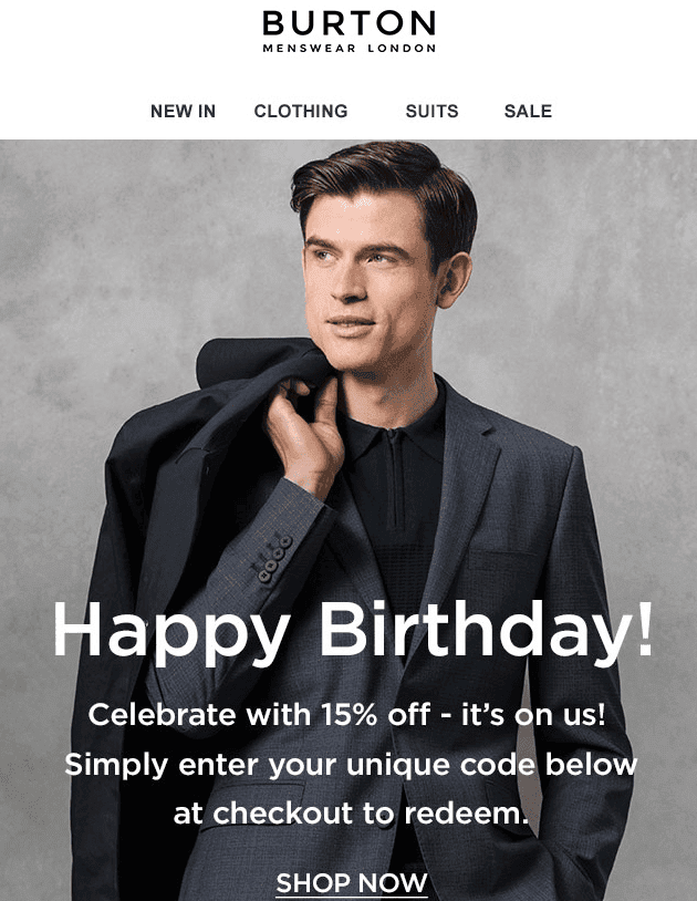 Collecte de données sur les clients pour le marketing par e-mail_Féliciter les clients pour les anniversaires Collecte de données sur les clients pour le marketing par e-mail_Féliciter les clients pour les anniversaires