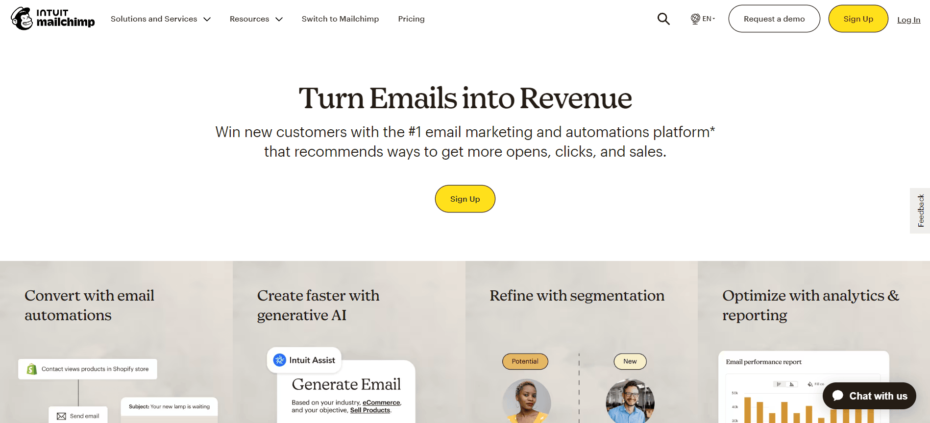 Generatore di modelli di email Mailchimp