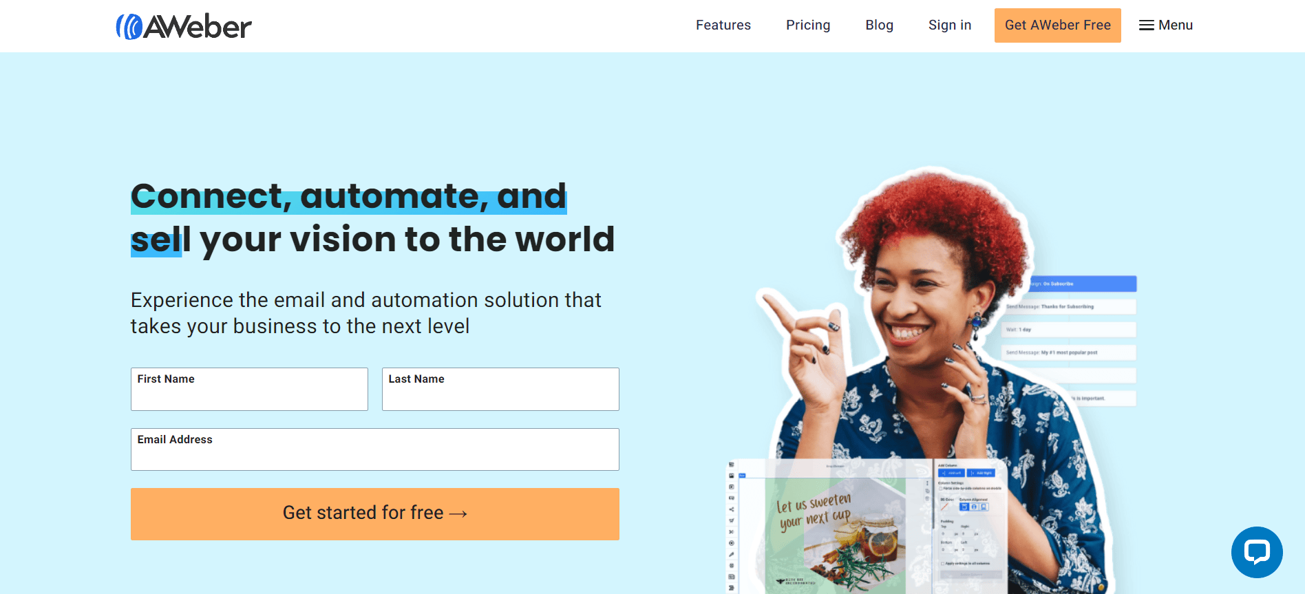 Generatore di modelli di email AWeber