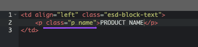 Adding Class For the Product Name
