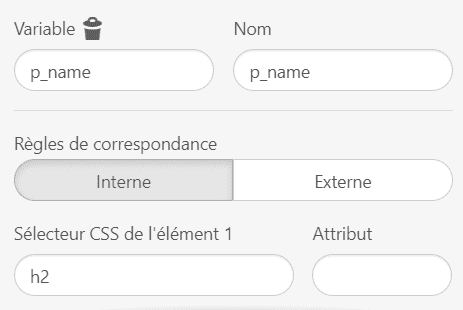 Travailler sur des variables pour CSS Selector_Name Travailler sur des variables pour CSS Selector_Name
