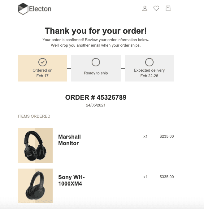 Order ConfIrmation_Transactional Email Order ConfIrmation_Transactional Email