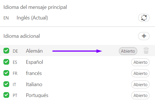Abrir una versión necesaria de su correo electrónico
