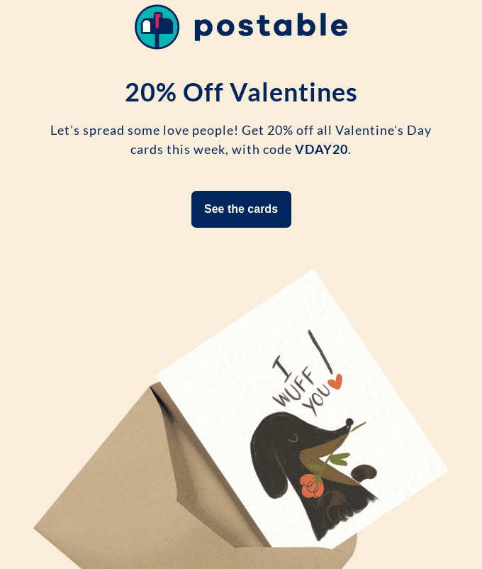 Email di San Valentino