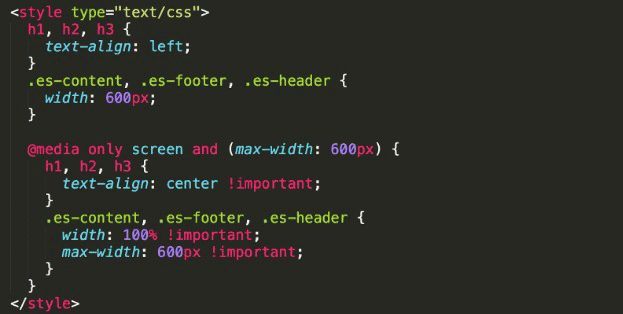 Responsive email design code Responsive email design code