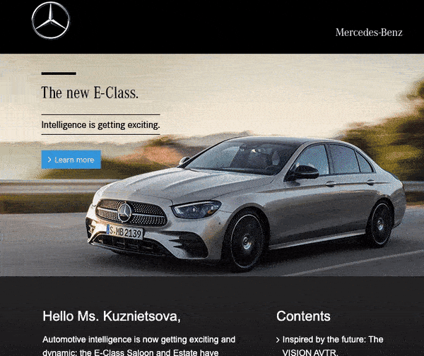 Collegamenti di ancoraggio alle e-mail di Mailchimp