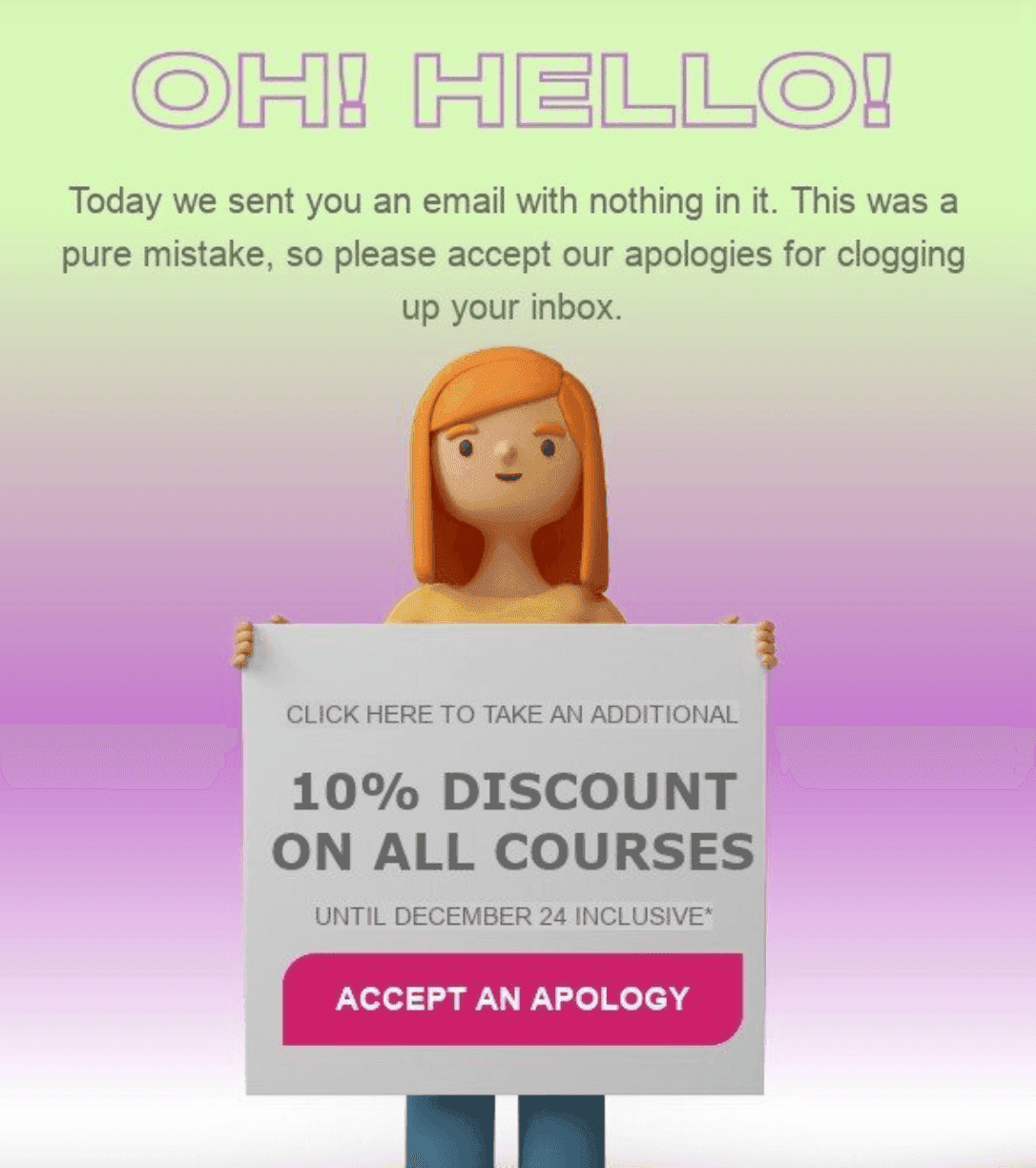 Привабливий шаблон листа про затримку доставки зі знижкою Привабливий шаблон листа про затримку доставки зі знижкою