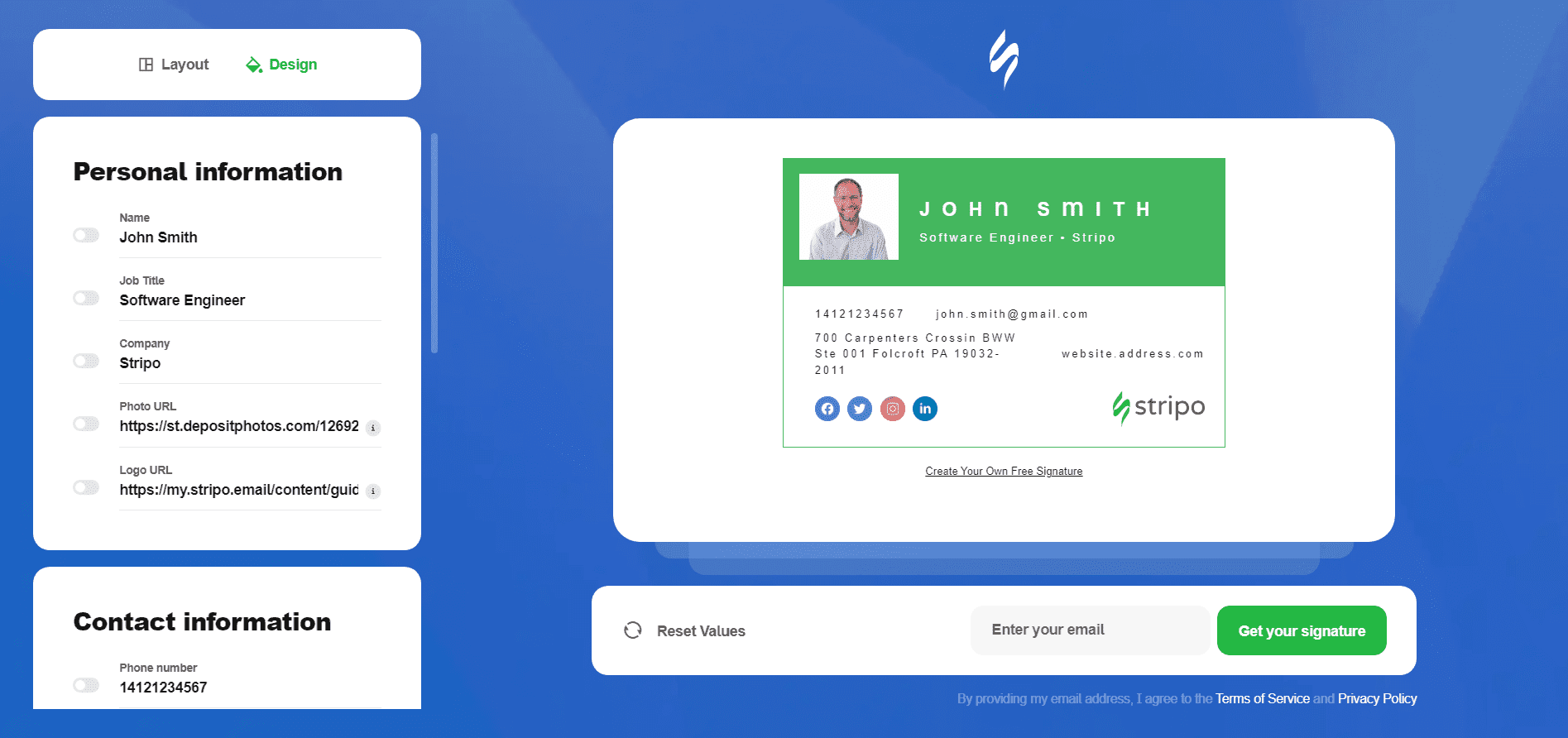 Meilleur générateur de signature e-mail _ Stripo