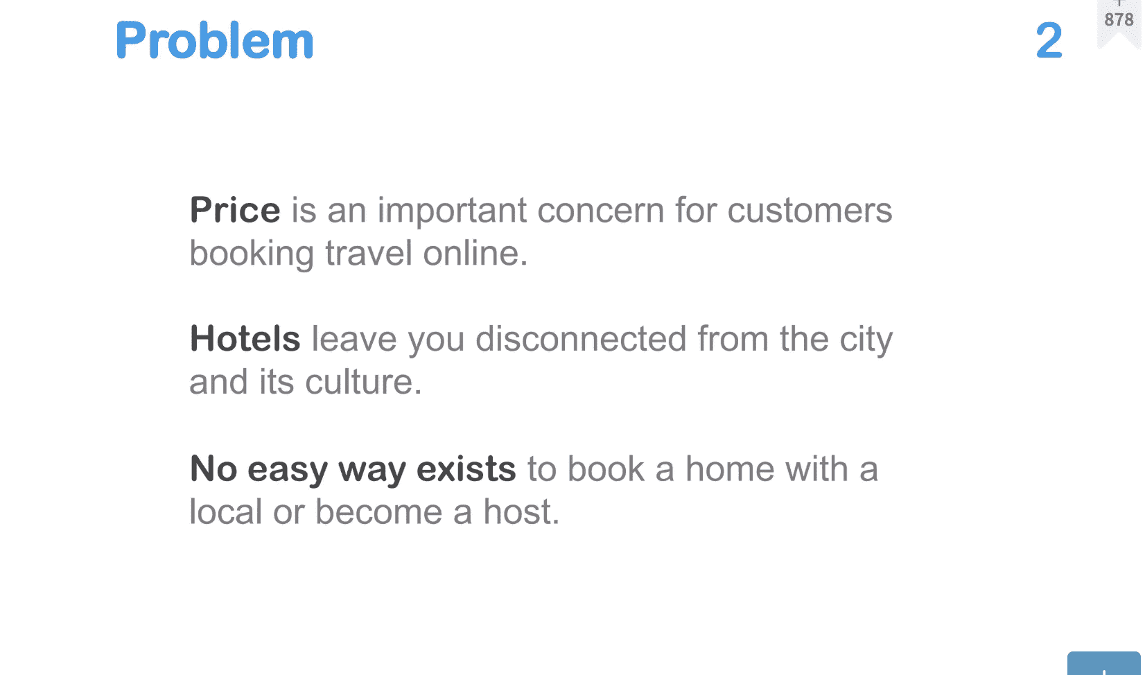 Problem-Folie mit Aufzählungspunkten