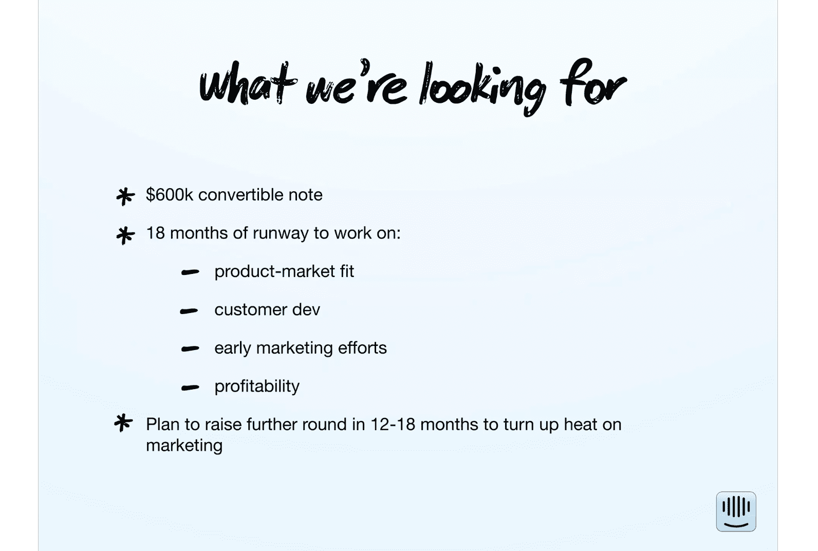 Wie man über Investitionen in Geschäftspitches spricht