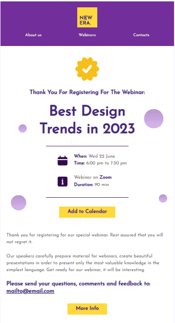 E-mail comercial para impulsionar esforços de marketing