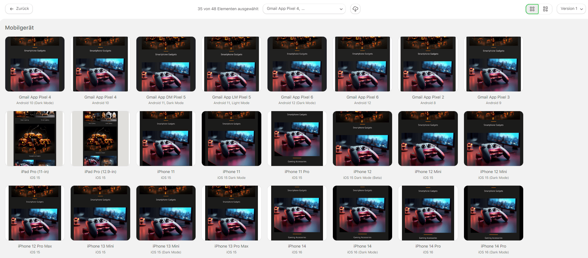 Testergebnisse per E-Mail senden Testergebnisse per E-Mail senden