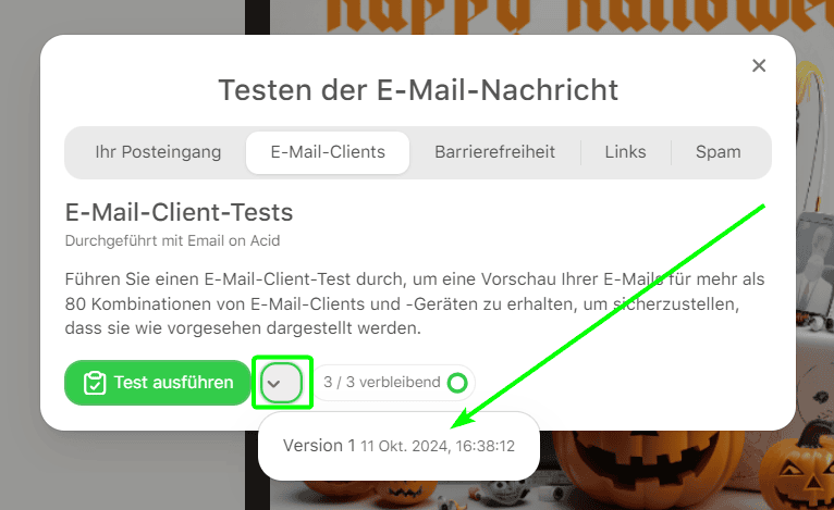 Vorherige Testversion Vorherige Testversion