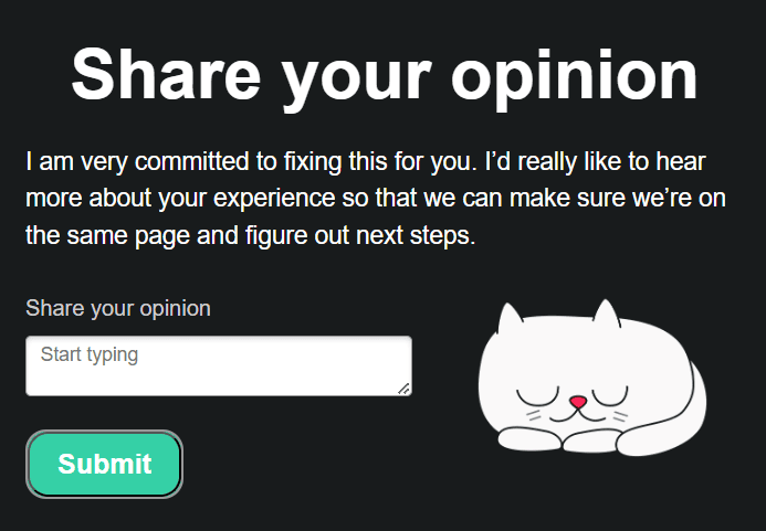 An example of an embedded survey
