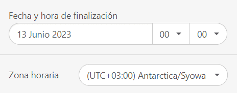 Configuración de los temporizadores Stripo Configuración de los temporizadores Stripo
