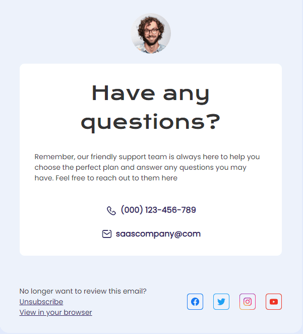 Adicione uma assinatura de e-mail profissional