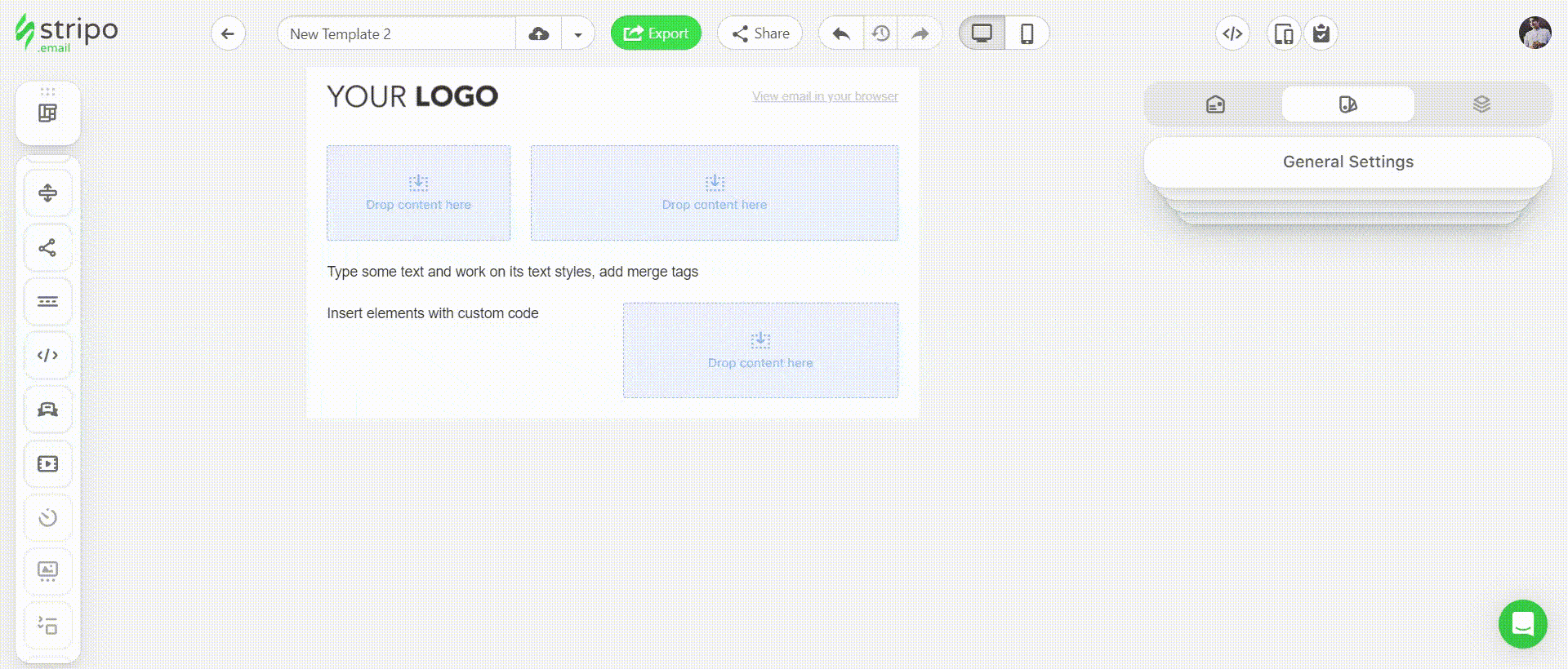Новий редактор Stripo _ Модулі Новий редактор Stripo _ Модулі