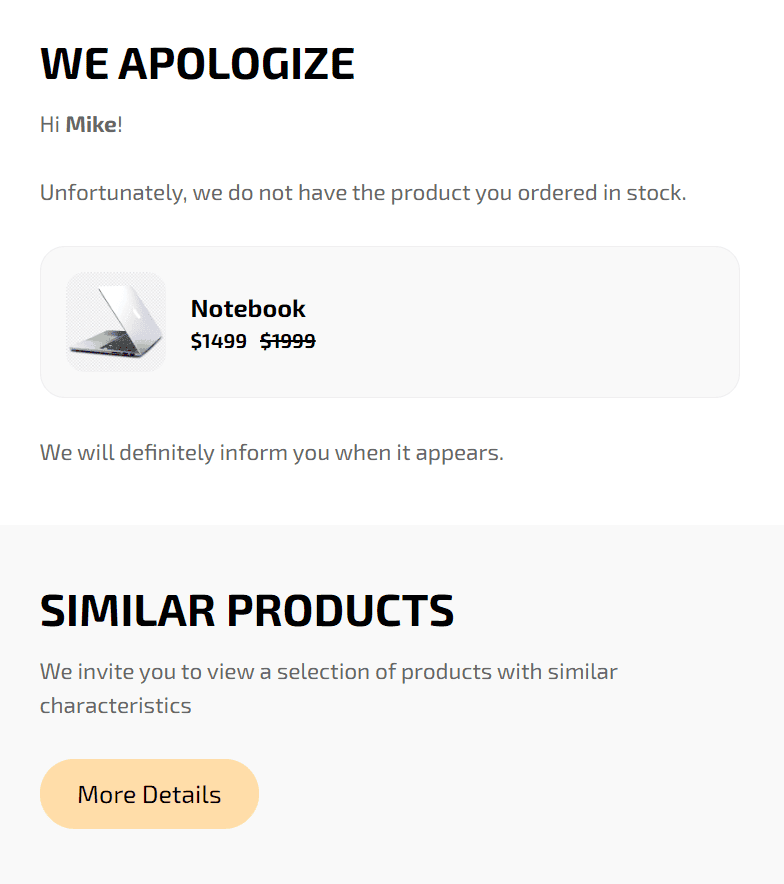 Примеры писем об отсутствии товара для повышения удовлетворенности клиентов Примеры писем об отсутствии товара для повышения удовлетворенности клиентов