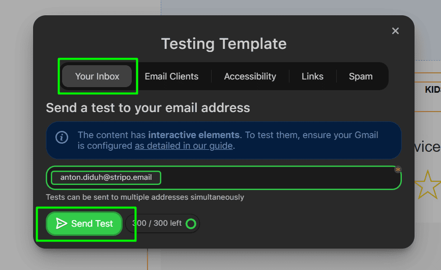 Inbox test