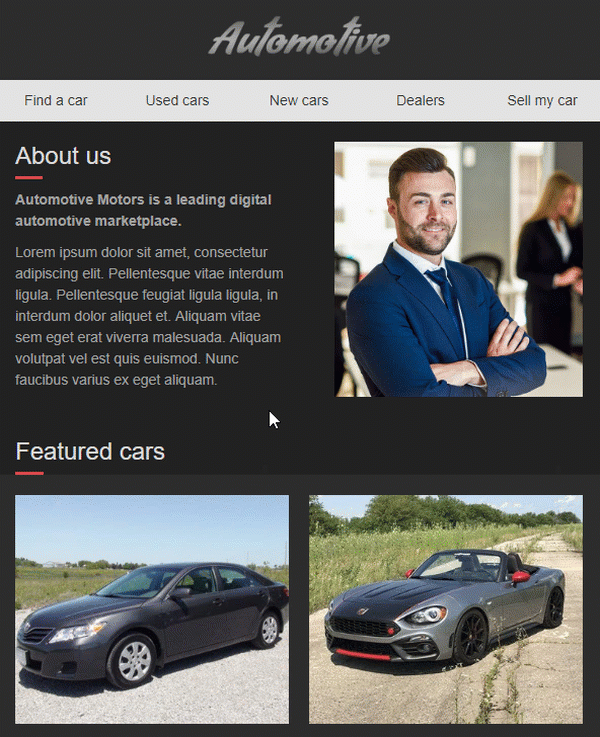 Інтерактивний контент у повідомленні