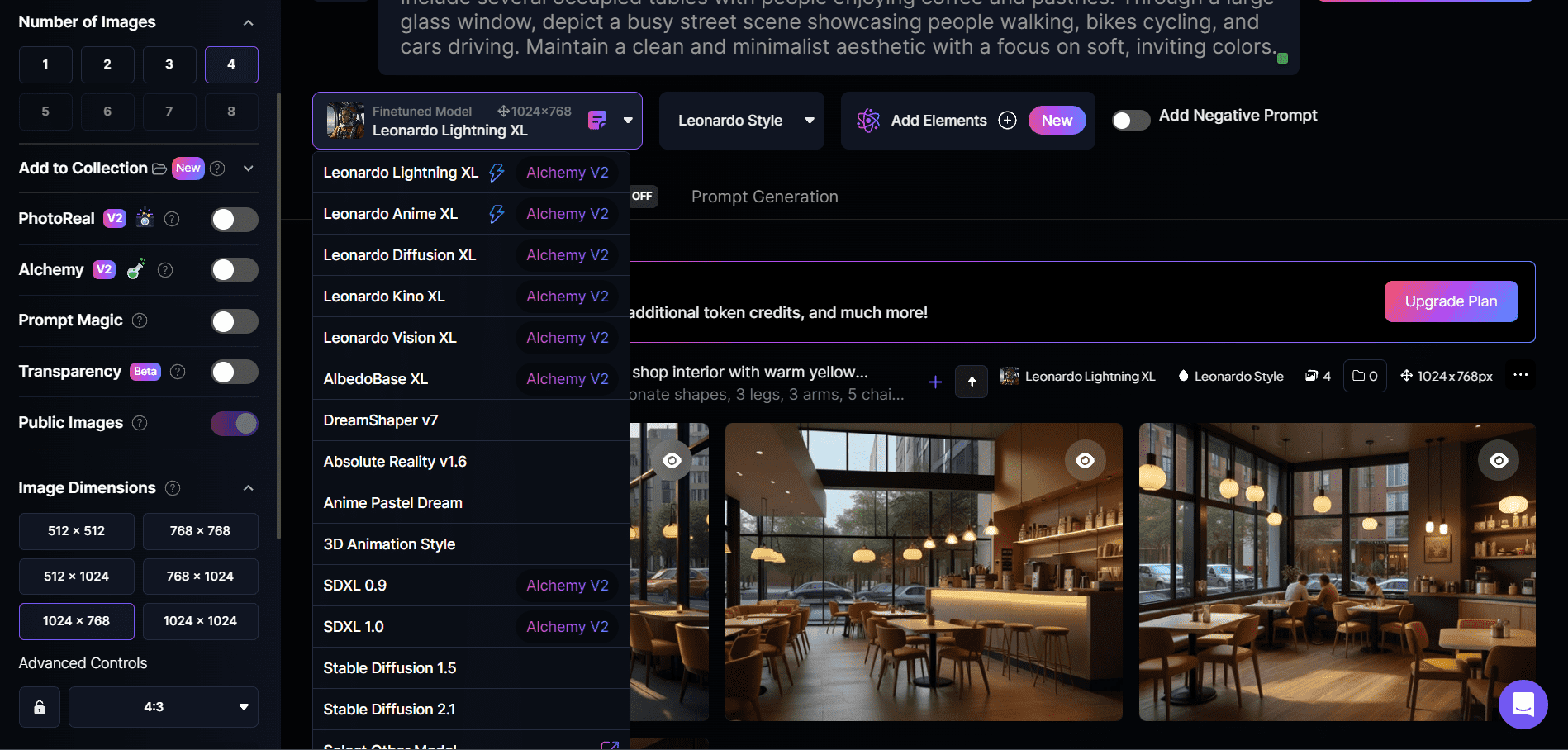 Leonardo ai options in generation Leonardo ai options in generation