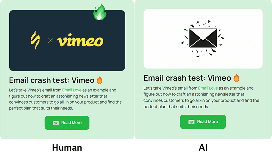E-Mail-Crash-Test Design vs KI E-Mail-Crash-Test Design vs KI