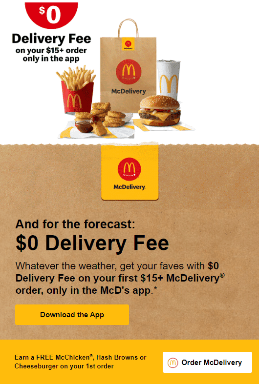 McDonald’s _ Bright yellow and red color scheme