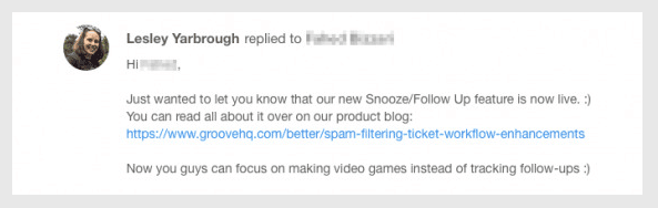 New feature release notification