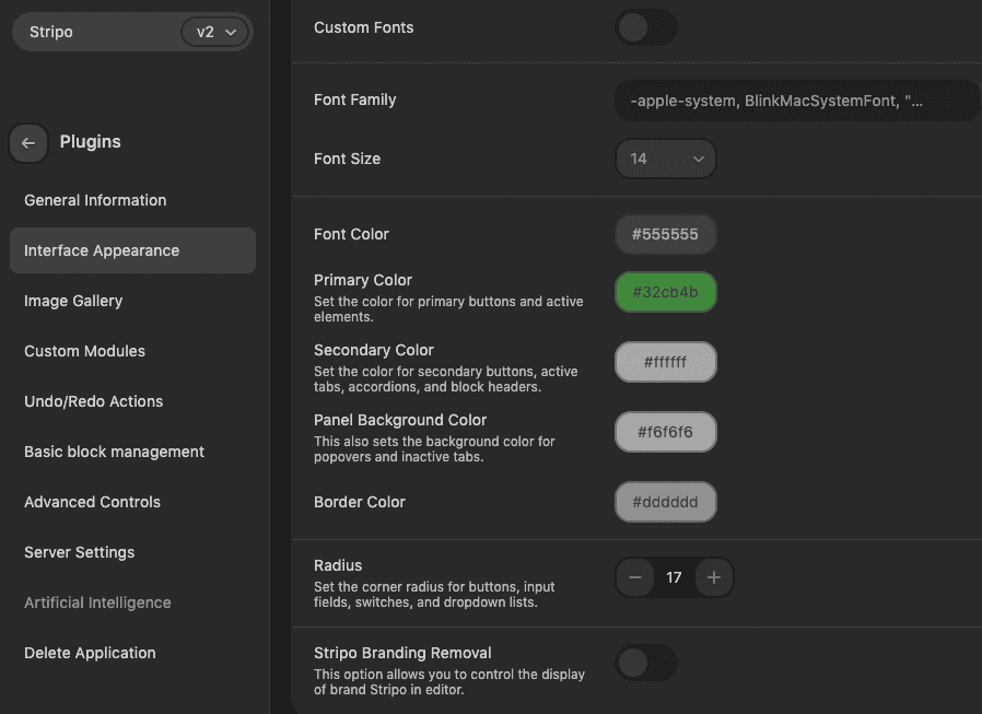 Stripo white label plugin Stripo white label plugin