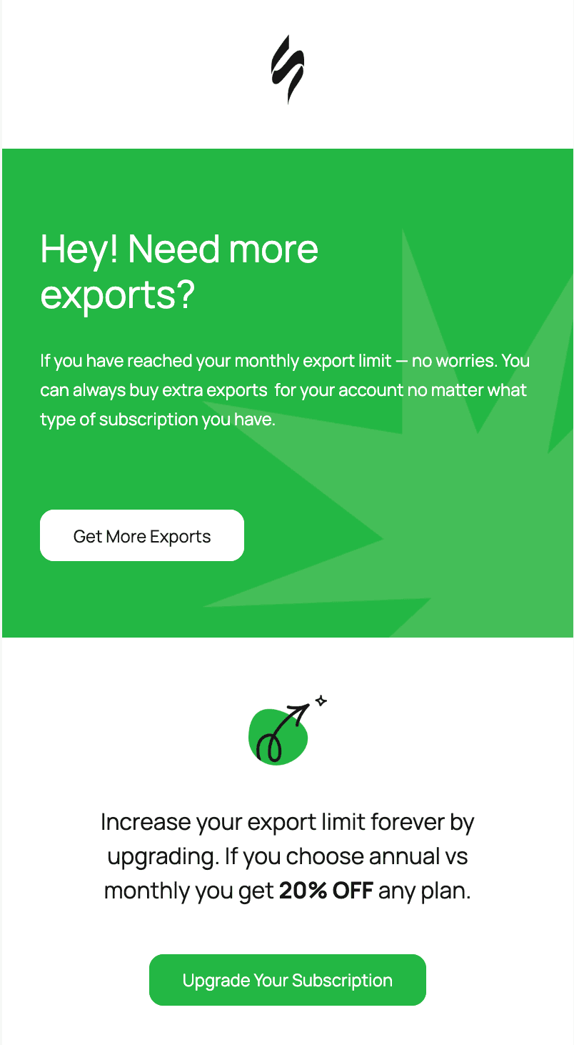 Приклад тригерного листа з апселом