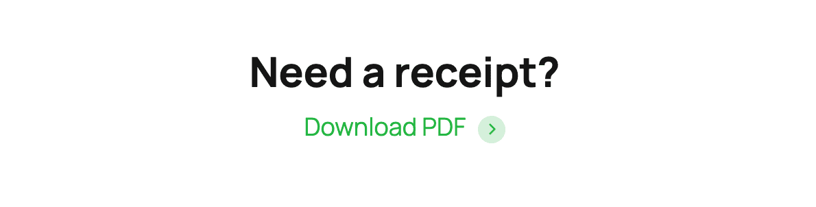 Модуль листа з посиланням для скачування квитанції