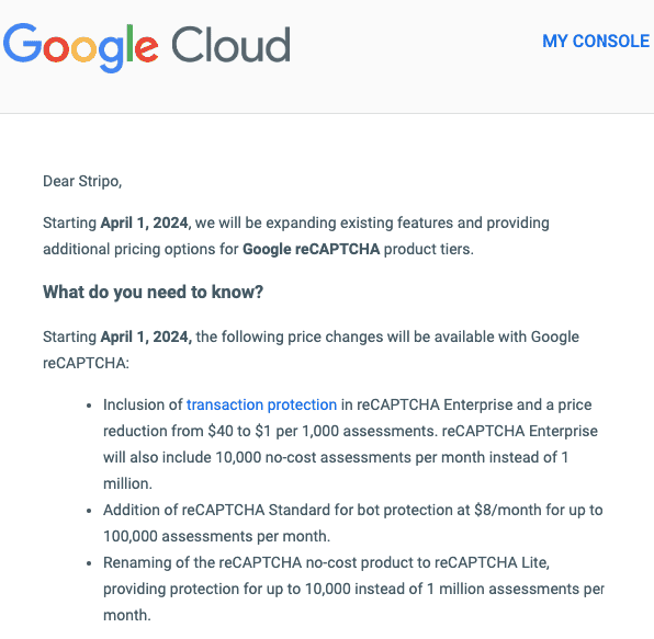 Pairing pricing change with new features _ An example of a good pricing change email by Google Pairing pricing change with new features _ An example of a good pricing change email by Google