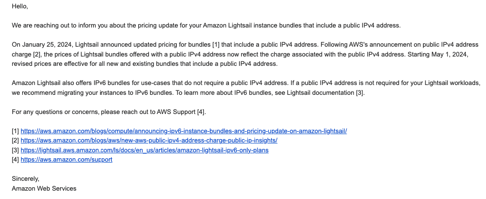 A good example of a CTA with links to the website instead of a feature description in a pricing update email A good example of a CTA with links to the website instead of a feature description in a pricing update email