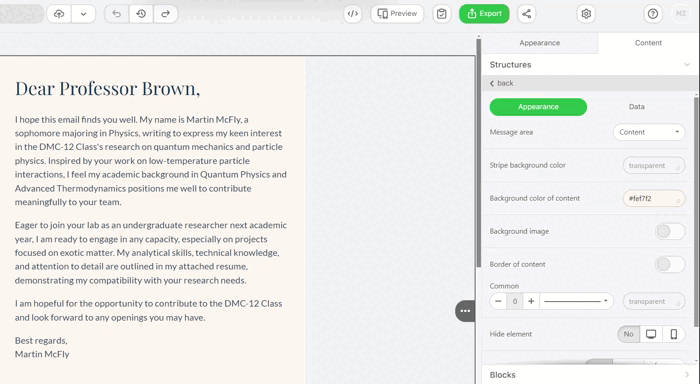 Вычитка в редакторе Stripo Вычитка в редакторе Stripo