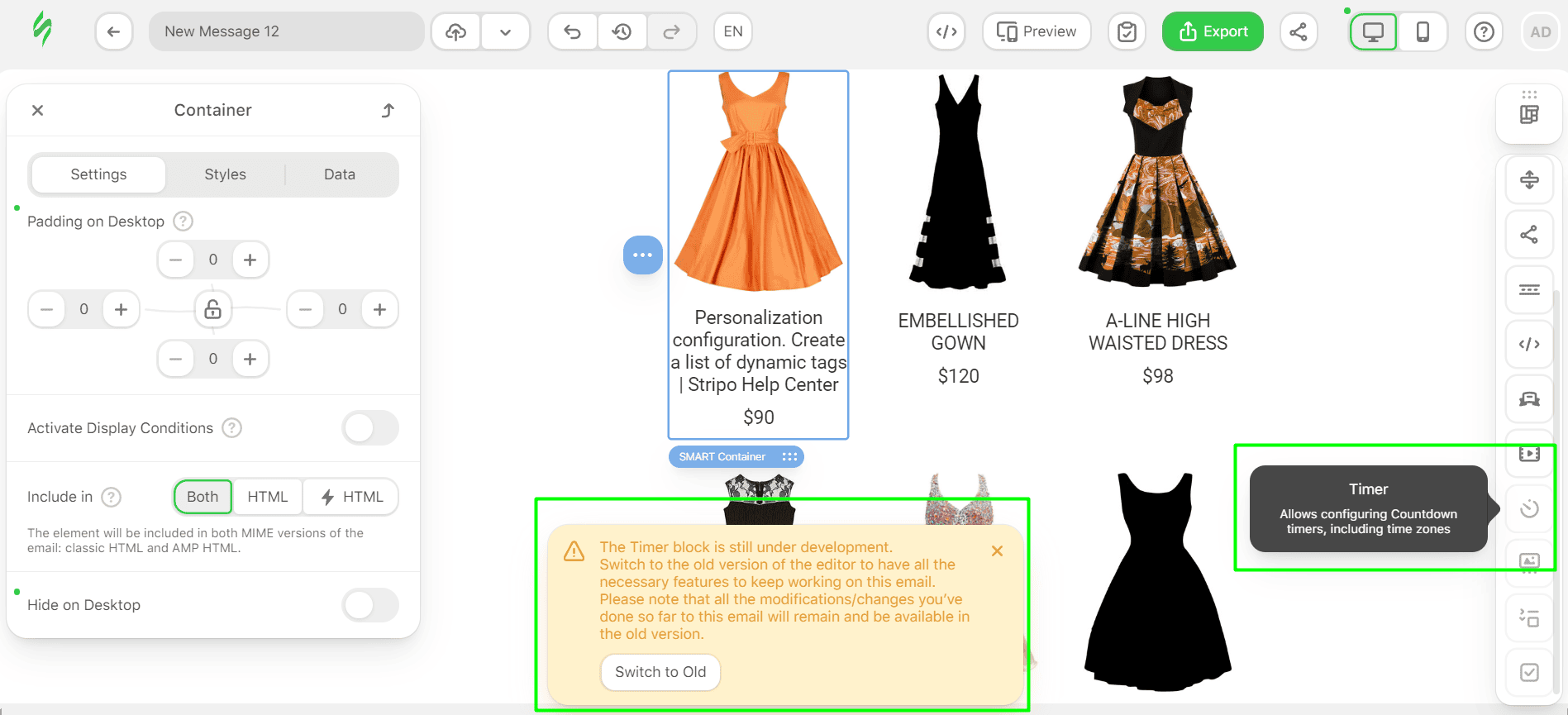 Timer block under development Timer block under development