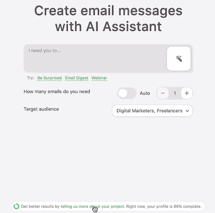AI Assistant in Stripo AI Assistant in Stripo