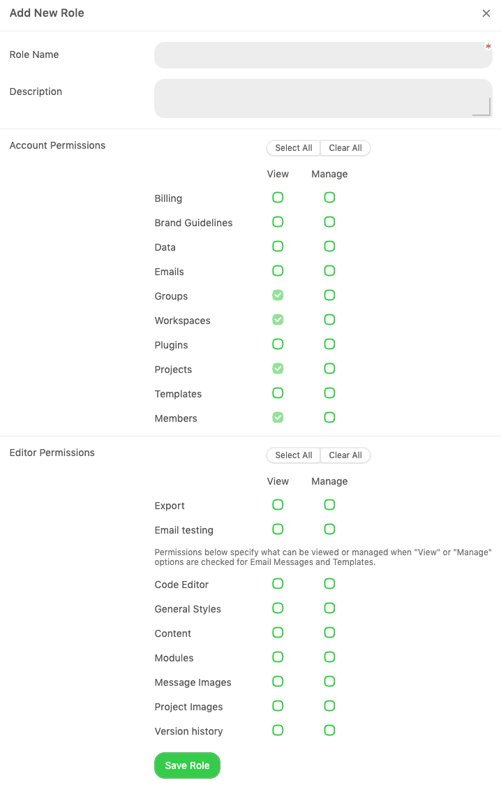 How to customize roles and permissions in Stripo