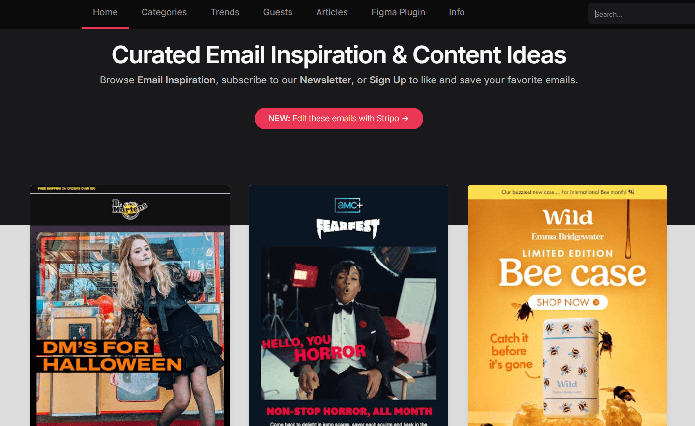 Email Love main page