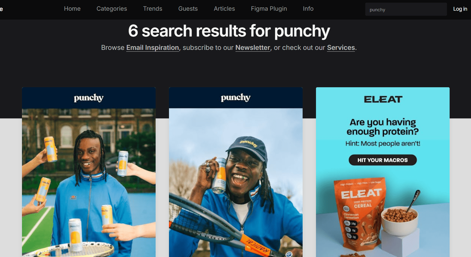 Email Love search feature