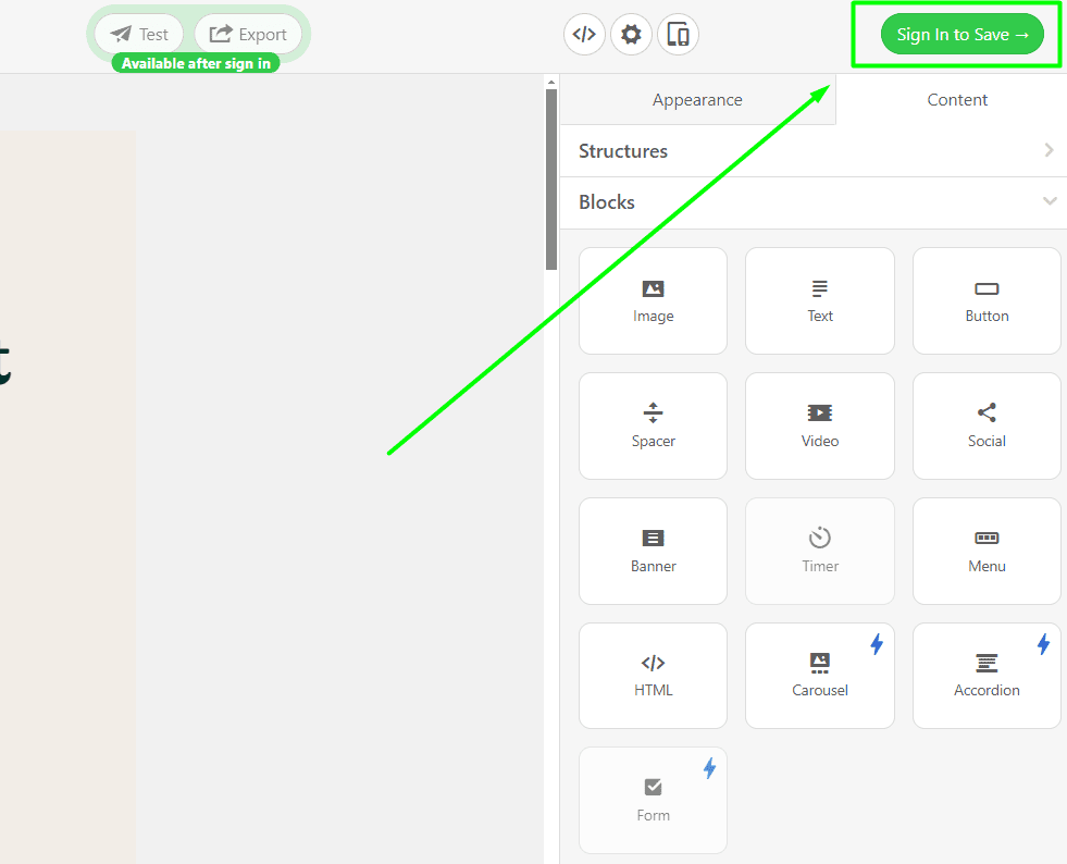 Saving the chosen email as template