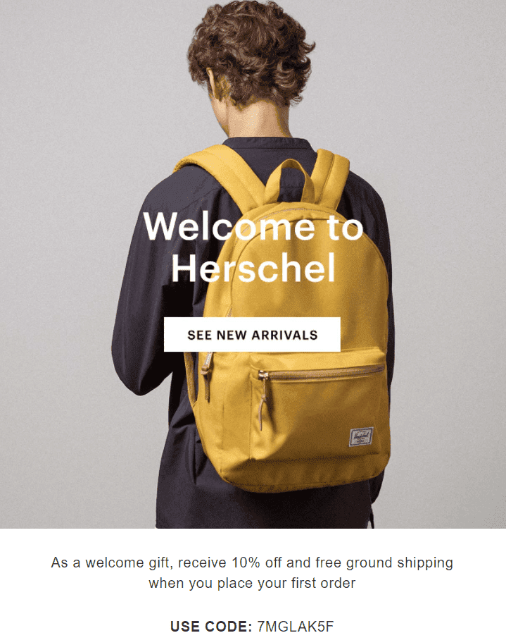 Esempi di email di benvenuto_Regalare coupon Esempi di email di benvenuto_Regalare coupon